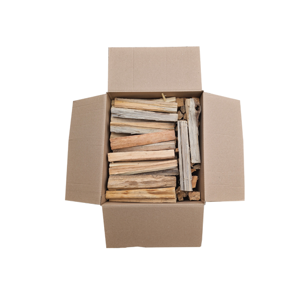 Anzündholz im Karton