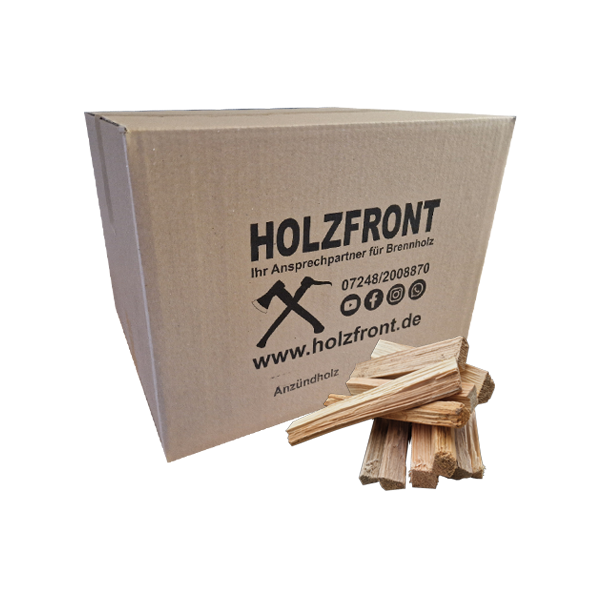 Anzündholz im Karton