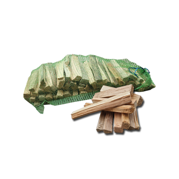 Anzündholz im Raschelsack