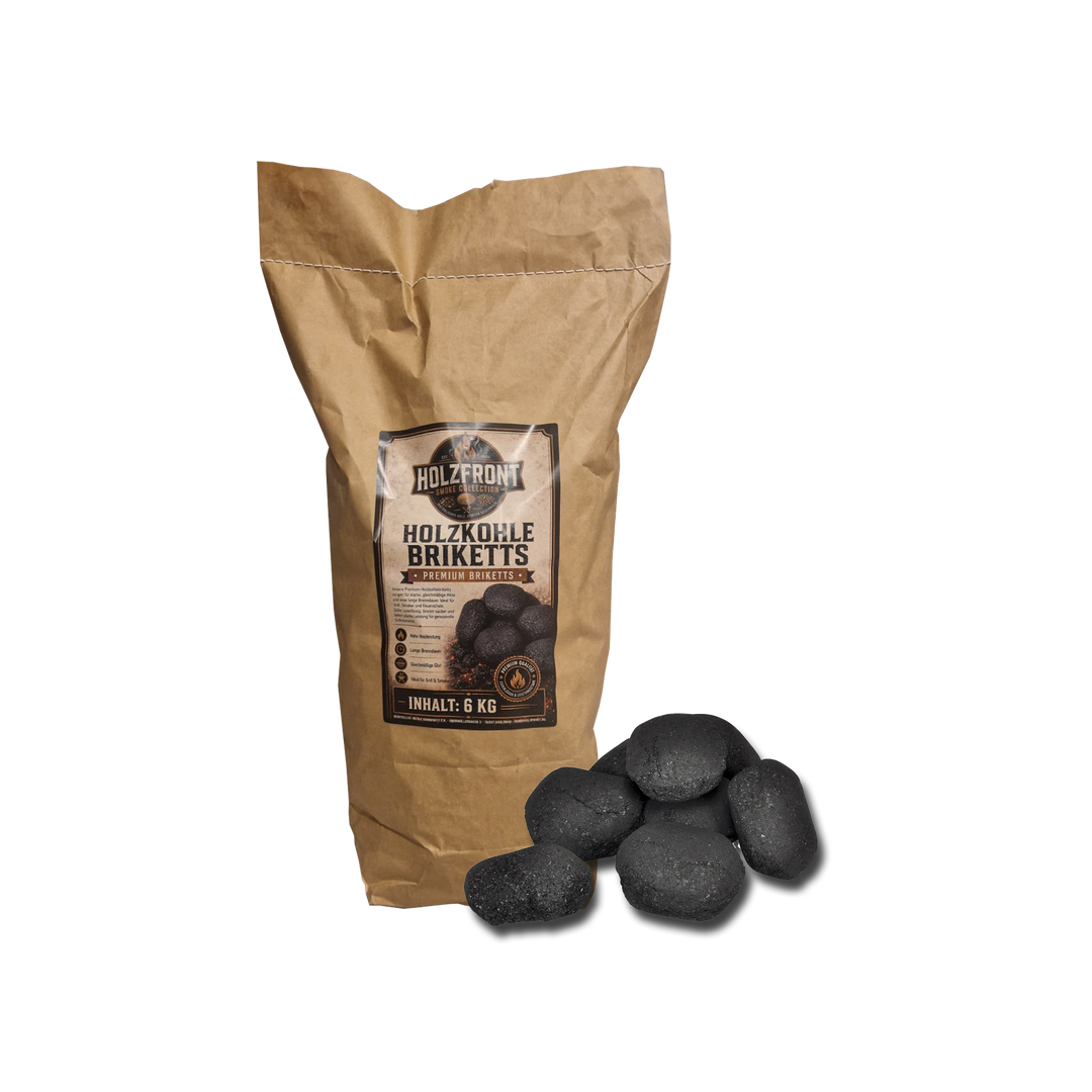 Holzkohle Briketts 6kg Sack